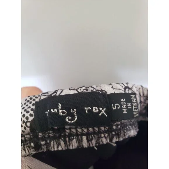 Ruby Rox Juniors 5 Prom Club Bubble Dress Strapless Black Silver Sash Sleeveless - Picture 5 of 5